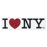 I LOVE NY removable sticker, Red by SWAROVSKI