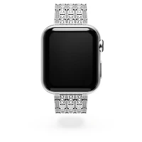 Princess strap, For Apple Watch® 40 mm & 41mm, Silver Tone, Stainless steel by SWAROVSKI