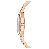 Dextera bangle watch, Swiss Made, Metal bracelet, Gold tone