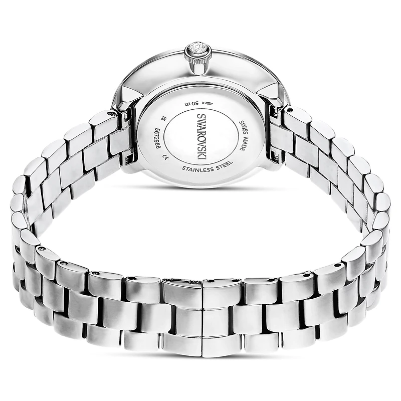 Certa watch, Swiss Made, Metal bracelet, Silver tone, Stainless Steel by SWAROVSKI