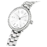 Certa watch, Swiss Made, Metal bracelet, Silver tone, Stainless Steel by SWAROVSKI