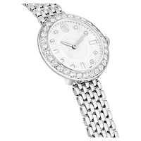 Matrix tennis 7-link watch, Swiss Made, Metal bracelet, Silver Tone, Stainless steel by SWAROVSKI