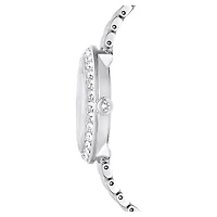 Matrix tennis 7-link watch, Swiss Made, Metal bracelet, Silver Tone, Stainless steel by SWAROVSKI