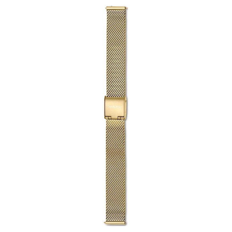 Watch strap, 13 mm (0.51") width, Metal, Gold tone