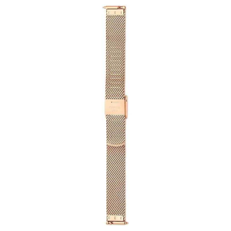 Watch strap, 13 mm (0.51") width, Metal, Gold tone