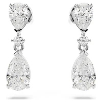 Mesmera set, Mixed cuts, White, Rhodium plated by SWAROVSKI
