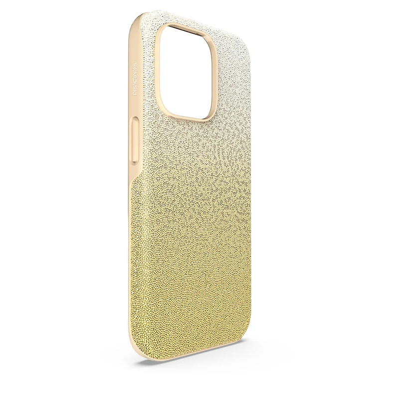 High smartphone case, Colour gradient, iPhone® 14 Pro, Gold tone by SWAROVSKI