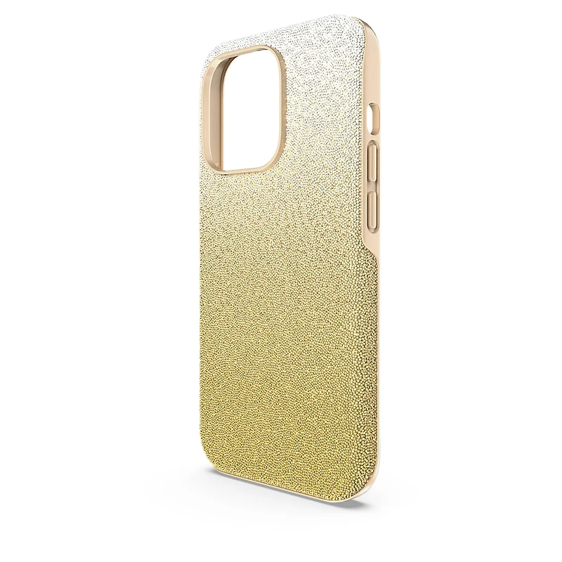 High smartphone case, Colour gradient, iPhone® 14 Pro, Gold tone by SWAROVSKI
