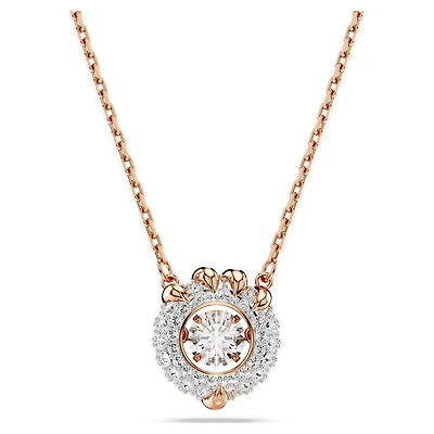 Dragon & Phoenix pendant, Dragon’s claw, White, 18K rose gold finish