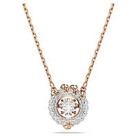 Dragon & Phoenix pendant, Dragon’s claw, White, 18K rose gold finish