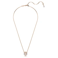 Dragon & Phoenix pendant, Dragon’s claw, White, Rose gold-tone plated by SWAROVSKI