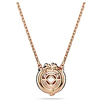 Dragon & Phoenix pendant, Dragon’s claw, White, Rose gold-tone plated by SWAROVSKI