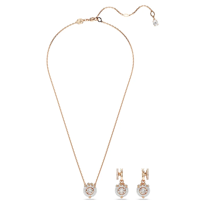 Dragon & Phoenix set, Dragon’s claw, White, 18K rose gold finish