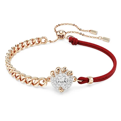 Dragon and Phoenix bracelet, Dragon’s claw, Red, Mixed metal finish