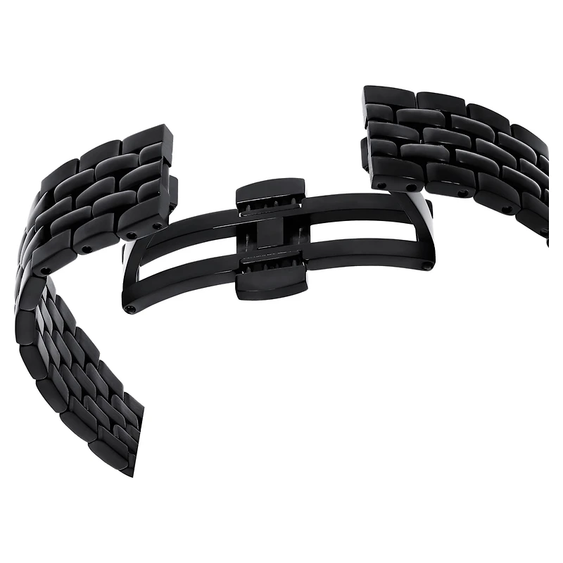 Octea moon watch, Swiss Made, Moon, Metal bracelet, Black, Black finish by SWAROVSKI