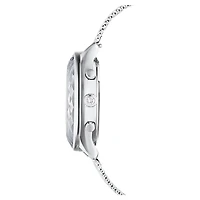 Nova chrono watch, Swiss Made, Metal bracelet, Silver tone, Stainless Steel by SWAROVSKI