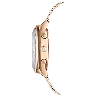Nova chrono watch, Swiss Made, Metal bracelet, Rose gold tone, Rose gold-tone finish by SWAROVSKI