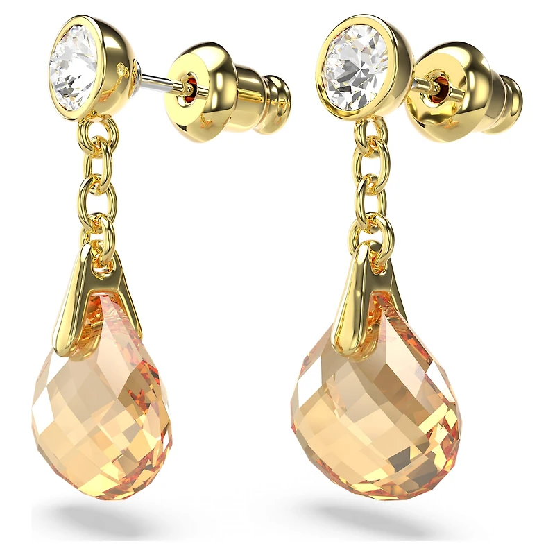 Tessa drop earrings, Gold tone, Gold-tone plated by SWAROVSKI