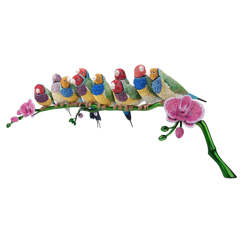 Crystal Myriad Gouldian Finches by SWAROVSKI