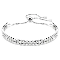 Matrix bracelet, Round cut, White