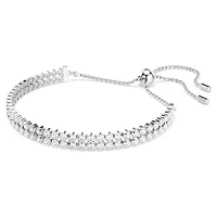 Matrix bracelet, Round cut, White
