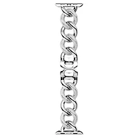 Chain strap, For Apple Watch® 40 mm & 41mm, Silver tone, Stainless steel by SWAROVSKI