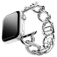 Chain strap, For Apple Watch® 40 mm & 41mm, Silver tone, Stainless steel by SWAROVSKI
