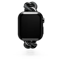 Chain strap, For Apple Watch® 40 mm & 41mm, Black, Black finish by SWAROVSKI