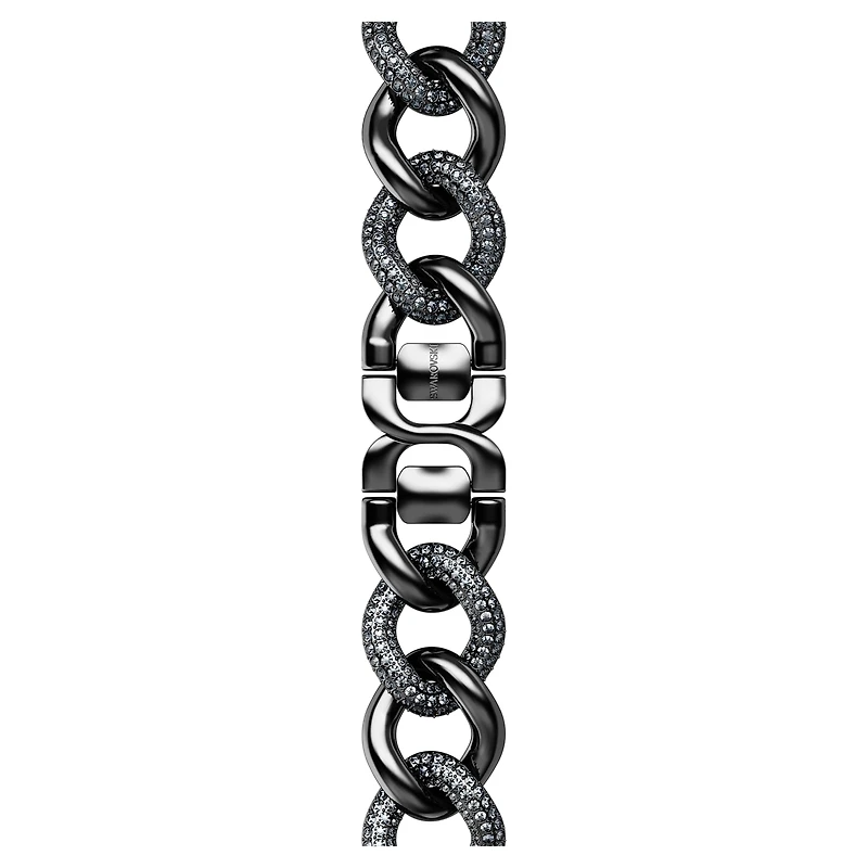 Chain strap, For Apple Watch® 40mm & 41mm, Black, Black finish by SWAROVSKI