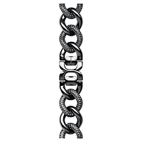 Chain strap, For Apple Watch® 40mm & 41mm, Black, Black finish by SWAROVSKI