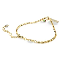 I LOVE NY bracelet, Red, Gold-tone plated by SWAROVSKI