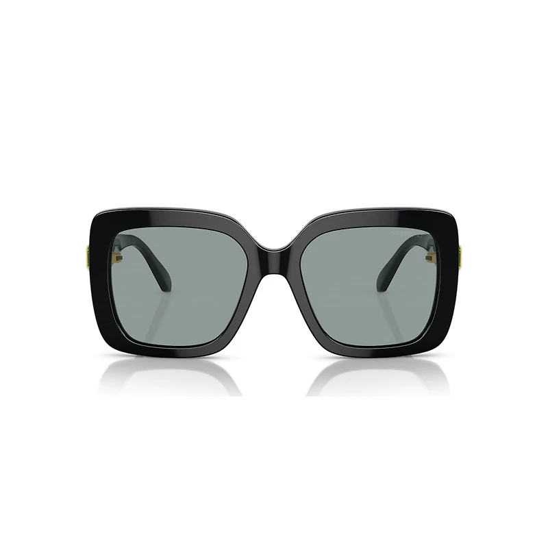 Sunglasses, Oversized, Square shape, SK6001, Black by SWAROVSKI