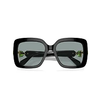 Sunglasses, Oversized, Square shape, SK6001, Black by SWAROVSKI