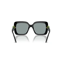Sunglasses, Oversized, Square shape, SK6001, Black by SWAROVSKI