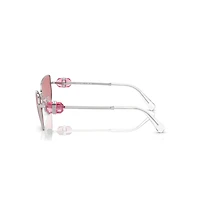 Sunglasses, Cat-eye shape, SK7003, Pink by SWAROVSKI
