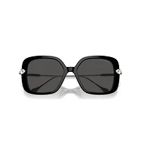 Sunglasses, Oversized, Square shape, SK6011, Black by SWAROVSKI