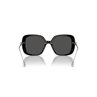 Sunglasses, Oversized, Square shape, SK6011, Black by SWAROVSKI