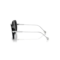 Sunglasses, Oversized, Square shape, SK6011, Black by SWAROVSKI