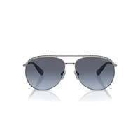 Sunglasses, Pilot shape, SK7005, Blue by SWAROVSKI