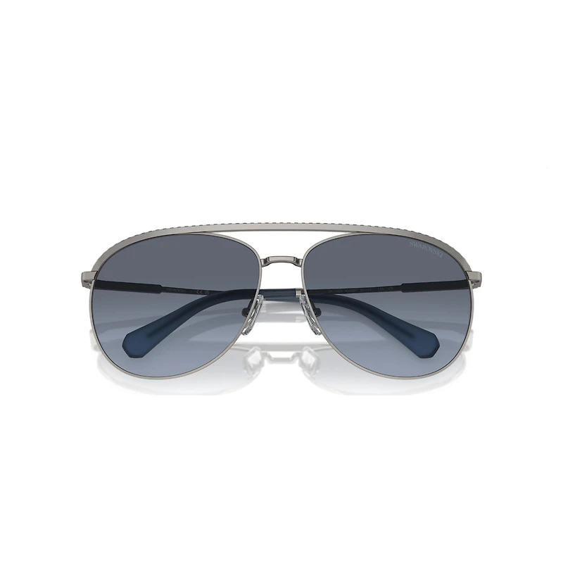 Sunglasses, Pilot shape, SK7005, Blue by SWAROVSKI