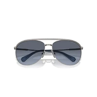 Sunglasses, Pilot shape, SK7005, Blue by SWAROVSKI