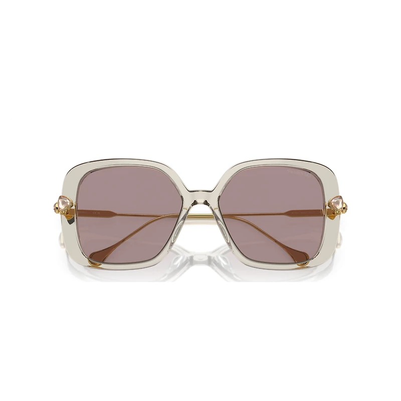Sunglasses, Oversized, Square shape, SK6011, Purple by SWAROVSKI