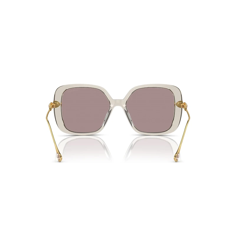 Sunglasses, Oversized, Square shape, SK6011, Purple by SWAROVSKI