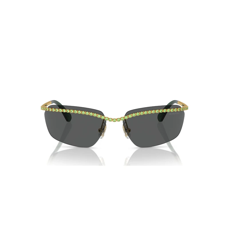 Sunglasses, Rectangular shape, SK7001, Black by SWAROVSKI