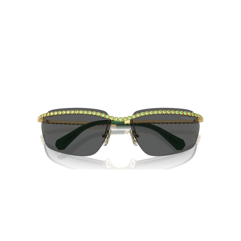 Sunglasses, Rectangular shape, SK7001, Black by SWAROVSKI