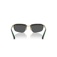 Sunglasses, Rectangular shape, SK7001, Black by SWAROVSKI