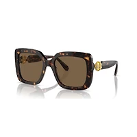 Sunglasses, Oversized, Square shape, SK6001, Brown by SWAROVSKI