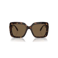 Sunglasses, Oversized, Square shape, SK6001, Brown by SWAROVSKI