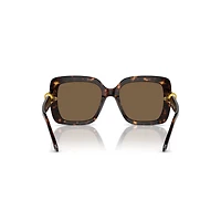 Sunglasses, Oversized, Square shape, SK6001, Brown by SWAROVSKI