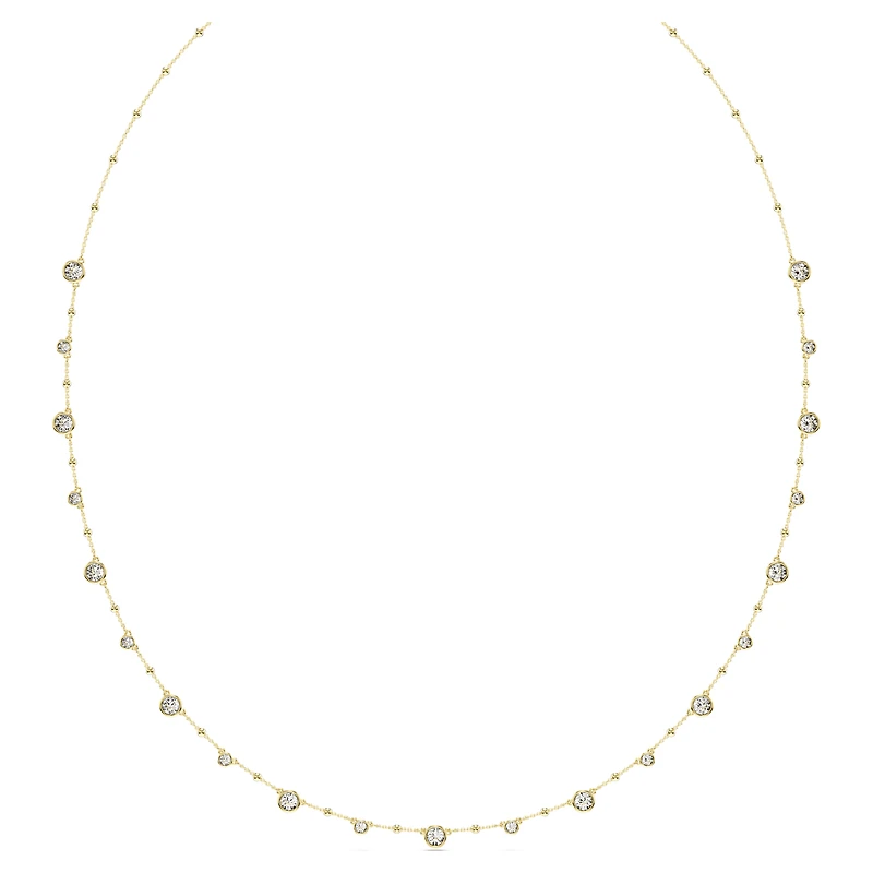 Imber strandage, Round cut, White, Gold-tone plated by SWAROVSKI